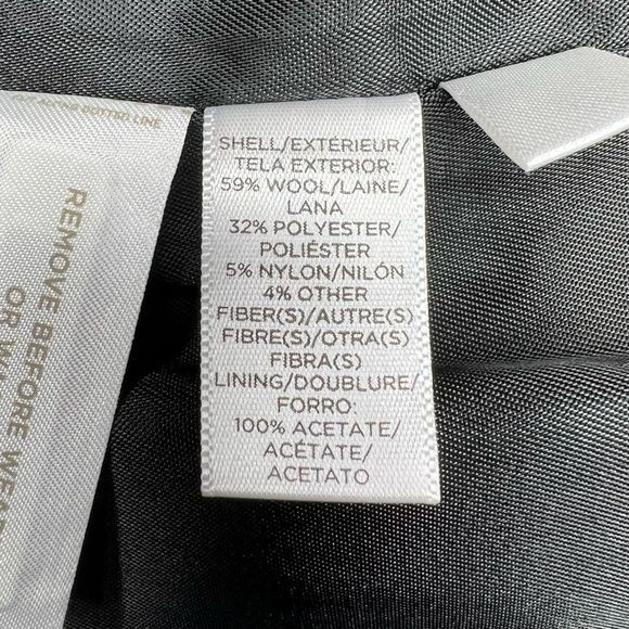 Ann Taylor Loft Tweed Wool Blend Mini Pencil Skirt Gray 10P - Picture 6 of 8